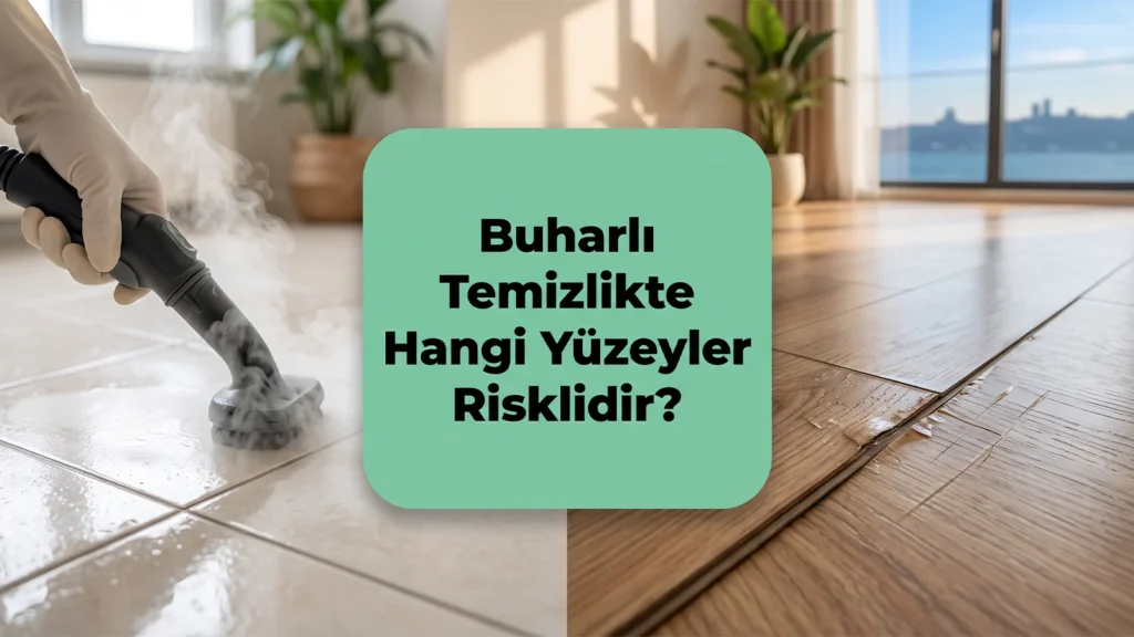 Buharlı Temizlikte Hangi Yüzeyler Risklidir? Isı ve Nem Hasarı Nasıl Önlenir?