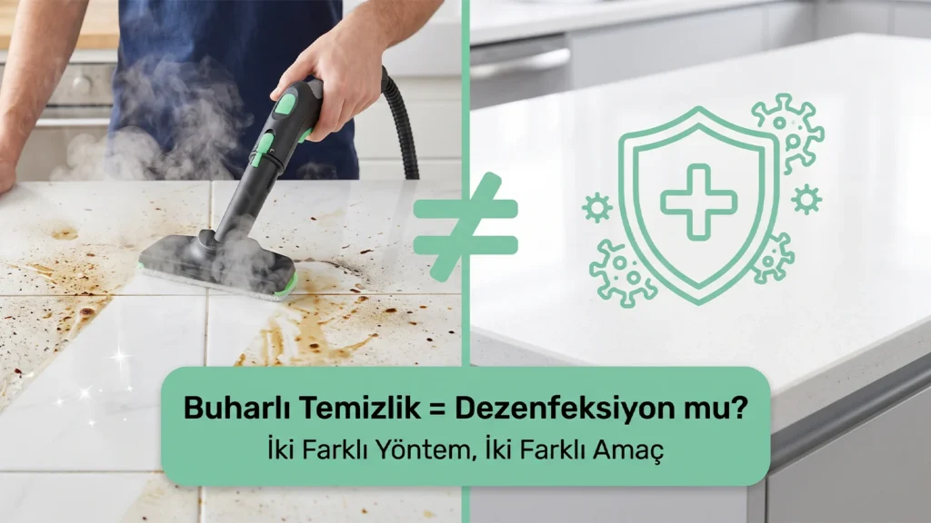 Buharlı Temizlik ile Dezenfeksiyon Aynı Şey mi?