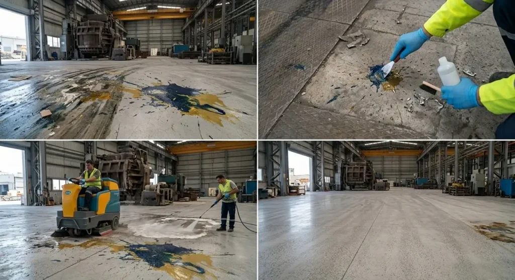 Kaplamasız Beton Depo Zemini Nasıl Temizlenir?