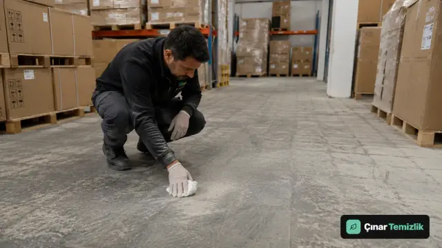 Forklift güzergâhındaki beton zeminde tozuma ve yüzey aşınmasının kontrol edilmesi