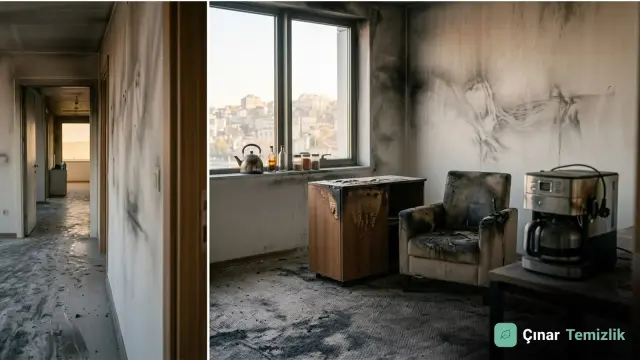 Yangından sonra yüzey temizliğiyle değerlendirilebilecek, restorasyon gerektiren ve değiştirilebilecek eşya grupları