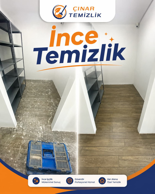 İstanbul’da ince temizlik hizmeti öncesi ve sonrası küçük depo alanı temizliği – Çınar Temizlik
